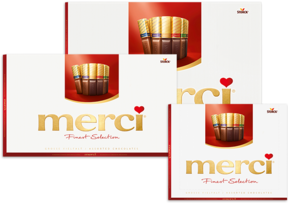Coffret Chocolat Finest Selection Rouge Merci 250Gr
